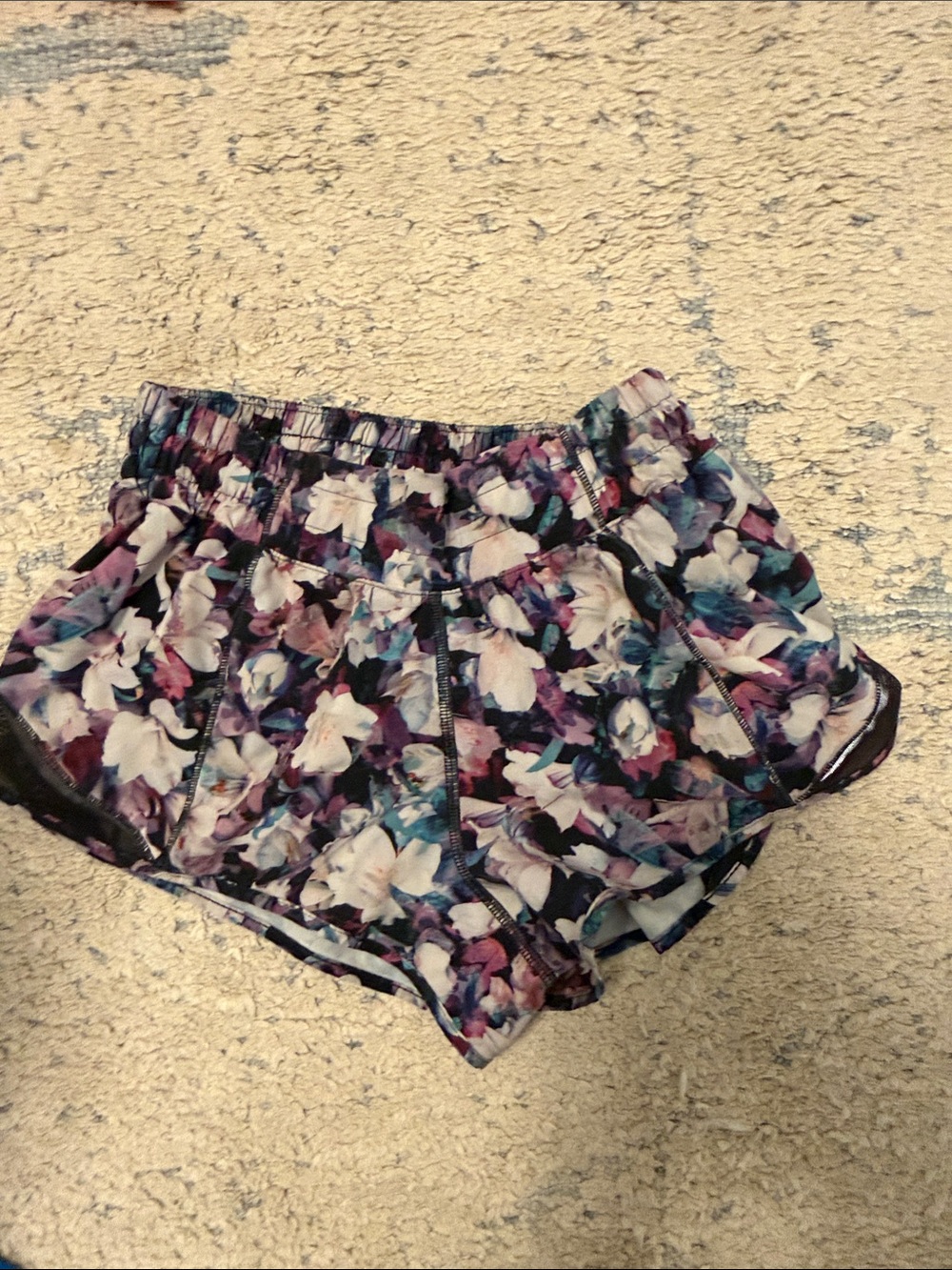 Floral printed Lululemon shorts